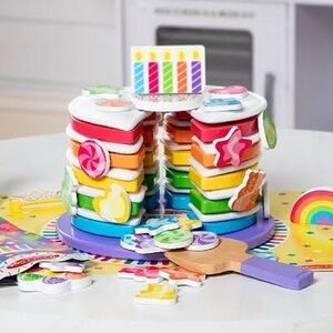 Rainbow Cake Stacking Toy Set